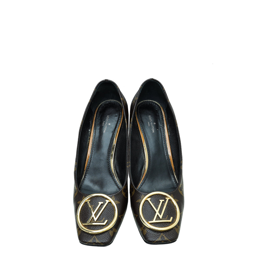 Louis Vuitton Brown Monogram Madeleine Pumps 39