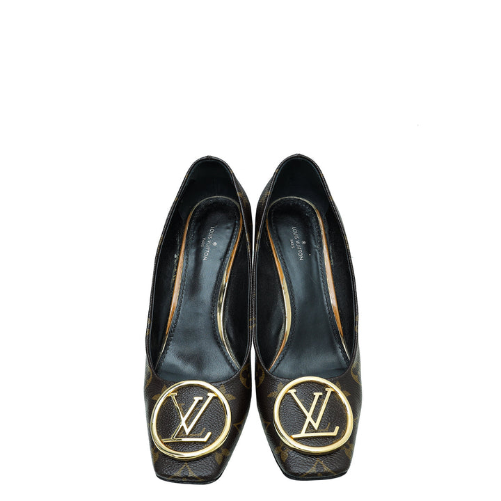 Louis Vuitton Brown Monogram Madeleine Pumps 39