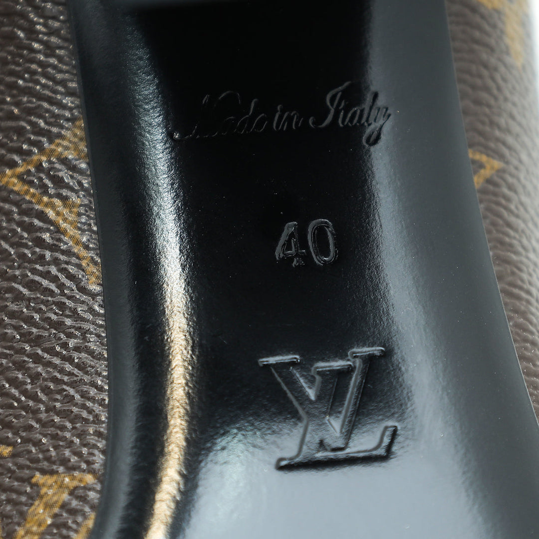 Louis Vuitton Monogram Madeleine Block Heel Pump 40