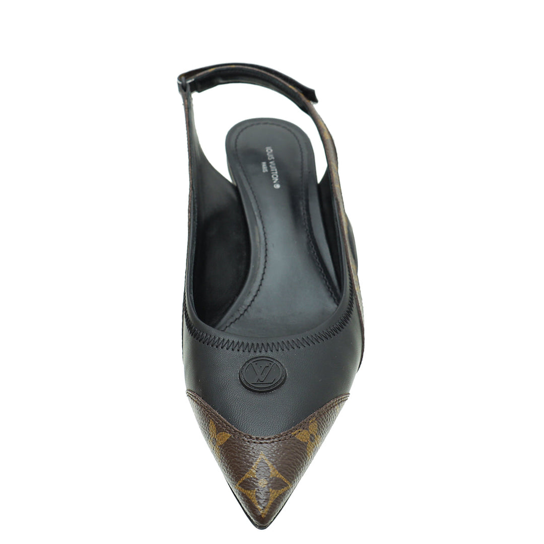 Louis Vuitton Monogram Bicolor Archlight Slingback Pump 40