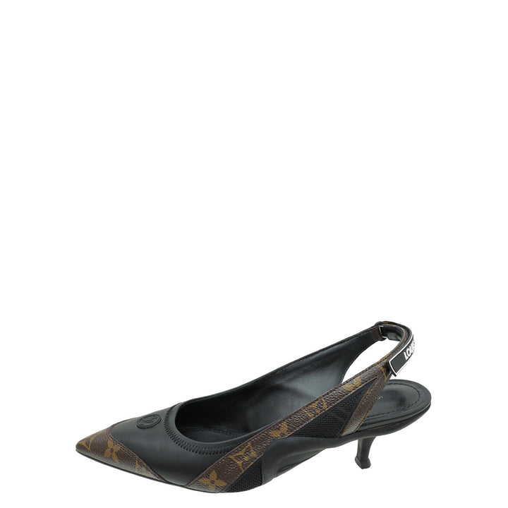 Louis Vuitton Monogram Bicolor Archlight Slingback Pump 40