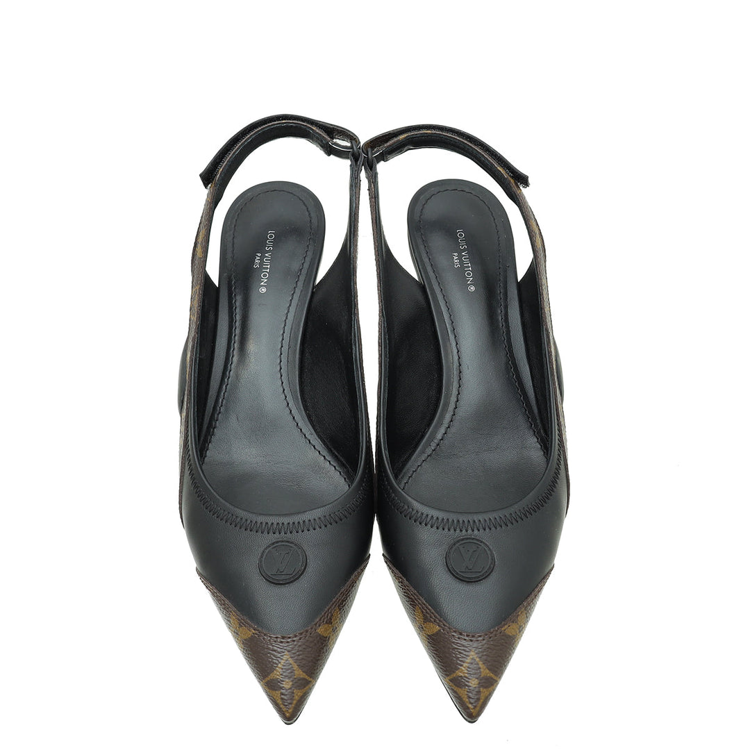 Louis Vuitton Monogram Bicolor Archlight Slingback Pump 40