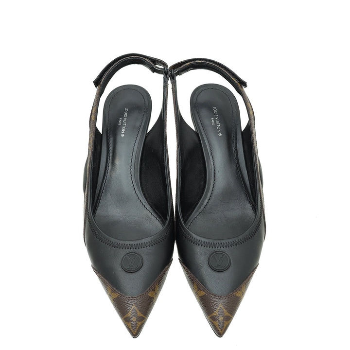 Louis Vuitton Monogram Bicolor Archlight Slingback Pump 40