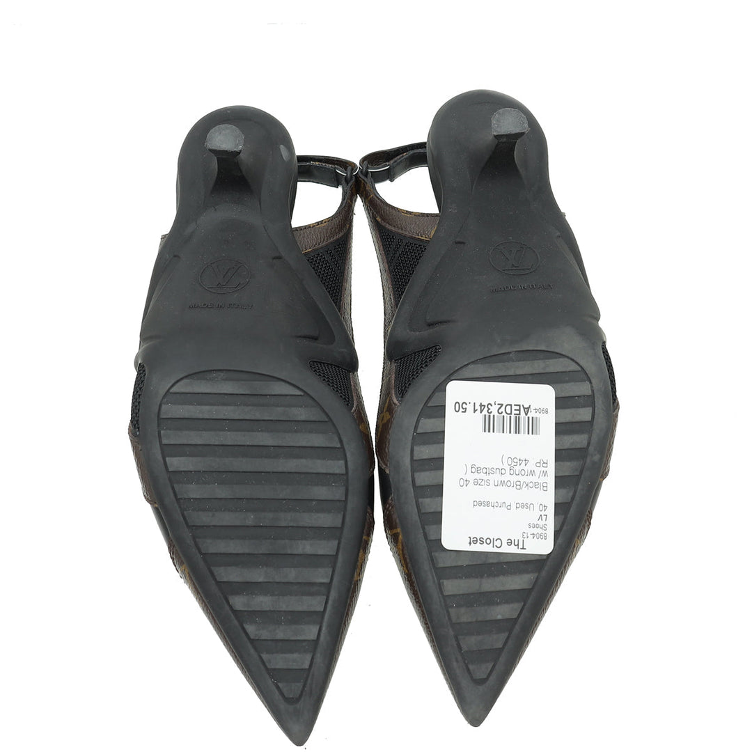 Louis Vuitton Monogram Bicolor Archlight Slingback Pump 40