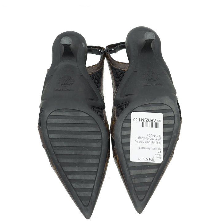 Louis Vuitton Monogram Bicolor Archlight Slingback Pump 40