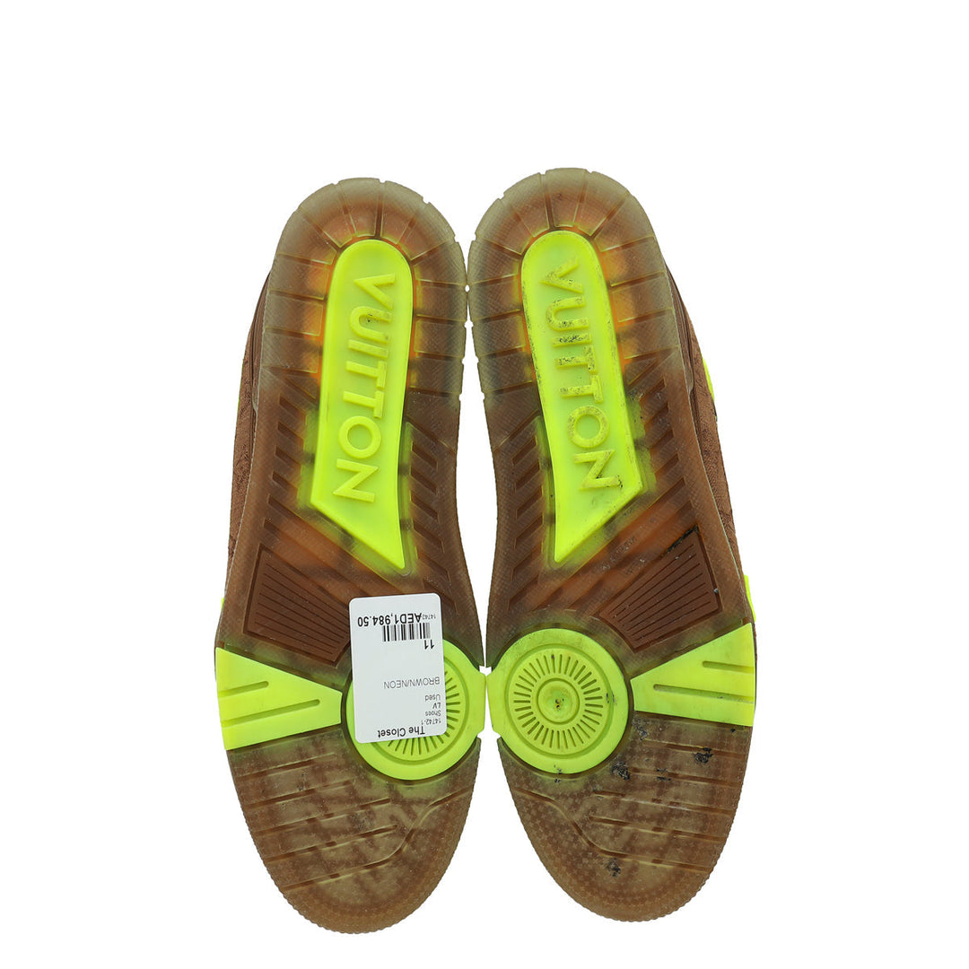 Louis Vuitton Monogram Embossed Trainer Sneaker 11