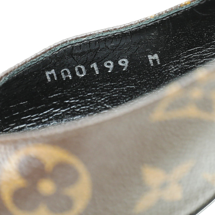 Louis Vuitton Brown Monogram Madeleine Slingback 35
