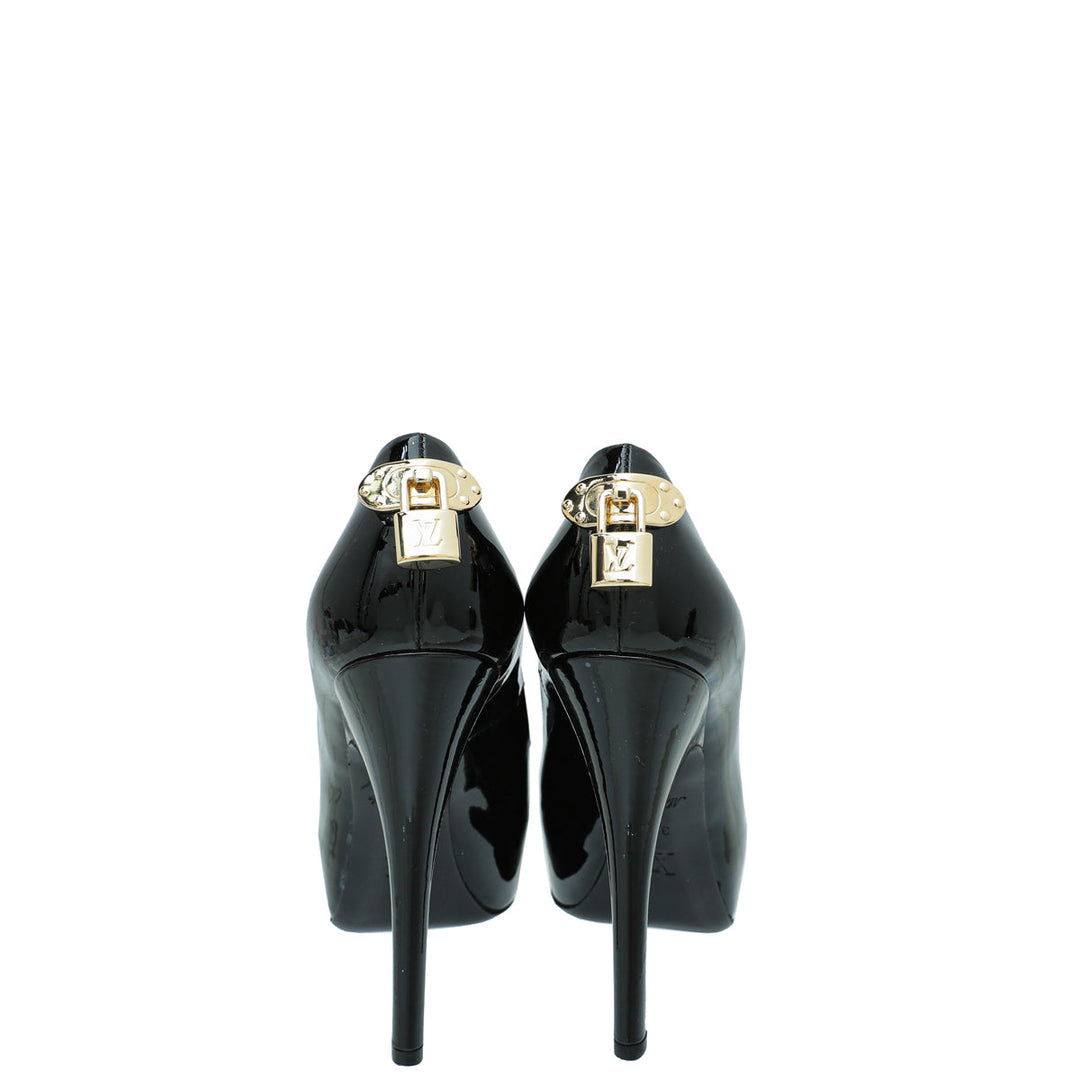 Louis Vuitton Black Oh Really Pumps 36.5