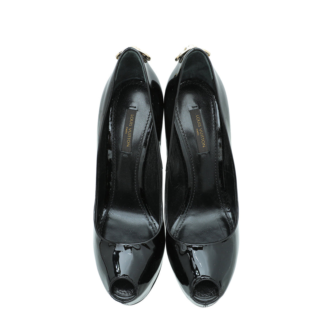 Louis Vuitton Black Oh Really Pumps 36.5