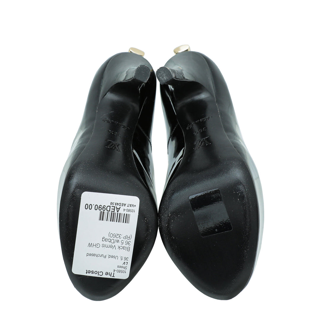 Louis Vuitton Black Oh Really Pumps 36.5