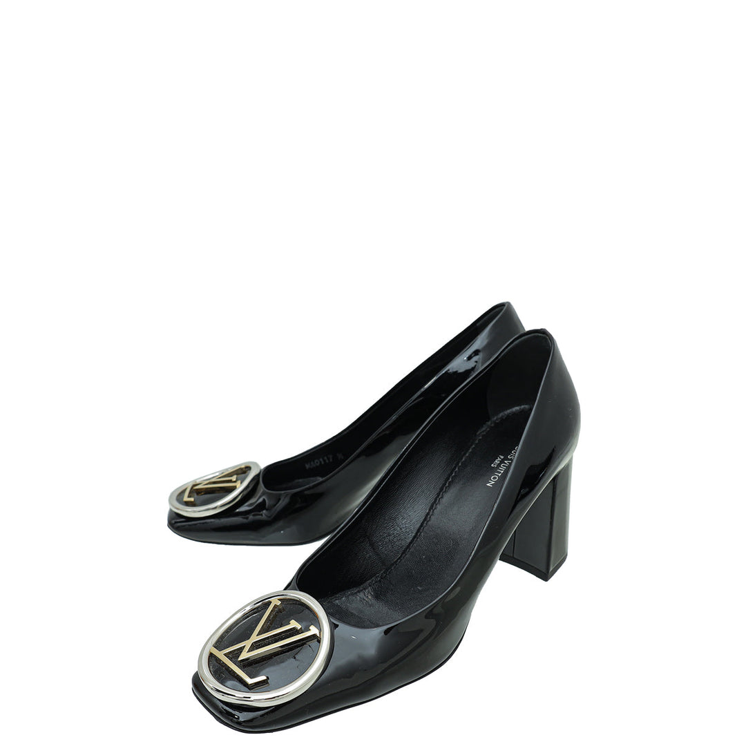 Louis Vuitton Black Vernis Madeleine Pumps 36