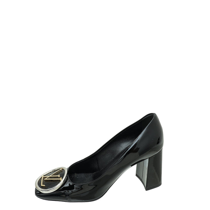 Louis Vuitton Black Vernis Madeleine Pumps 36