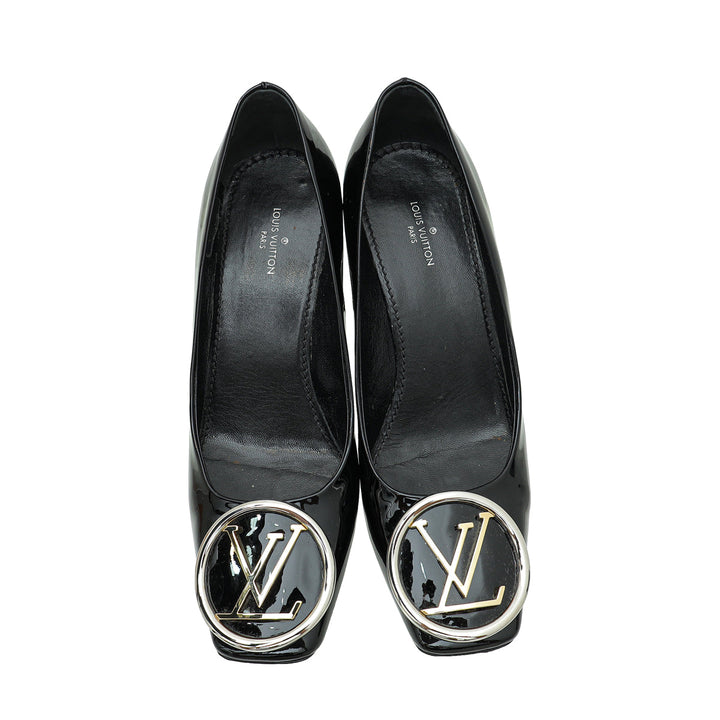 Louis Vuitton Black Vernis Madeleine Pumps 36