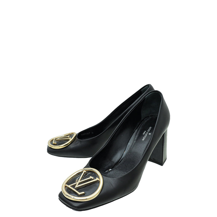 Louis Vuitton Black Madeleine Pumps 36