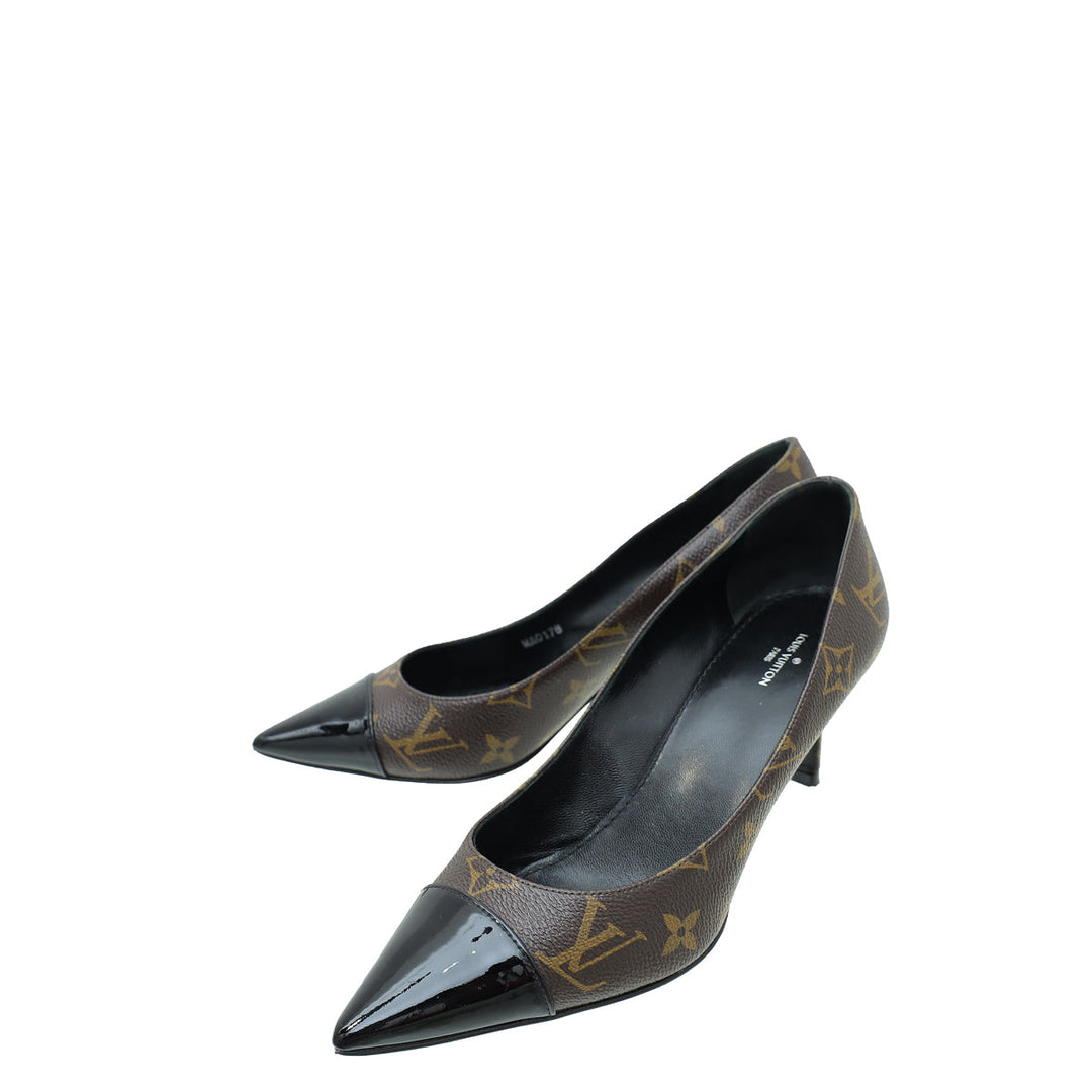 Louis Vuitton Bicolor Monogram Cherie Pumps 37.5