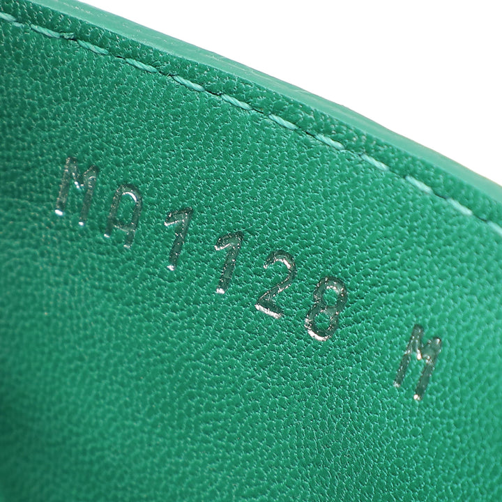 Louis Vuitton Green Crocodile Lock It Flat Mules 37
