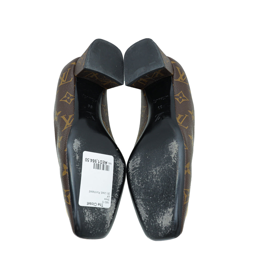 Louis Vuitton Monogram Madeleine Pump 39