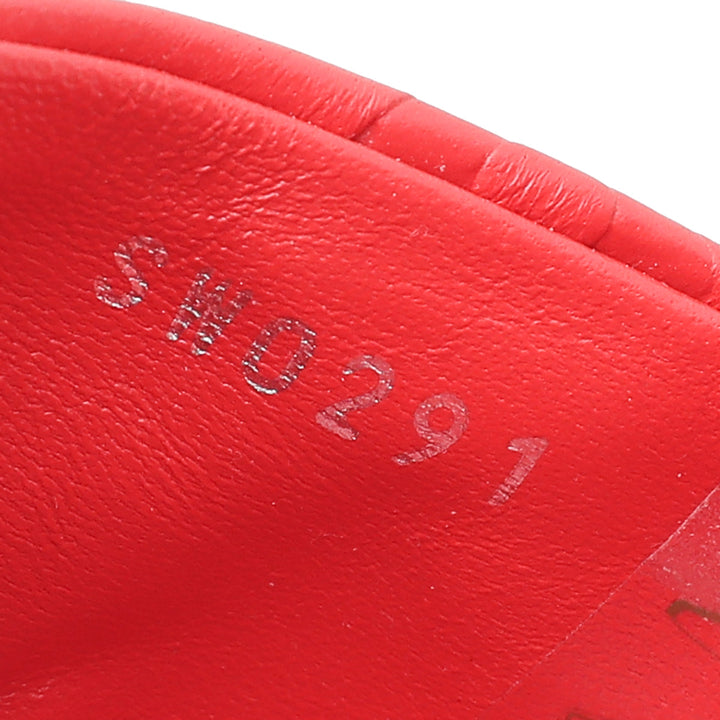 Louis Vuitton Red Revival Heeled Mules 40