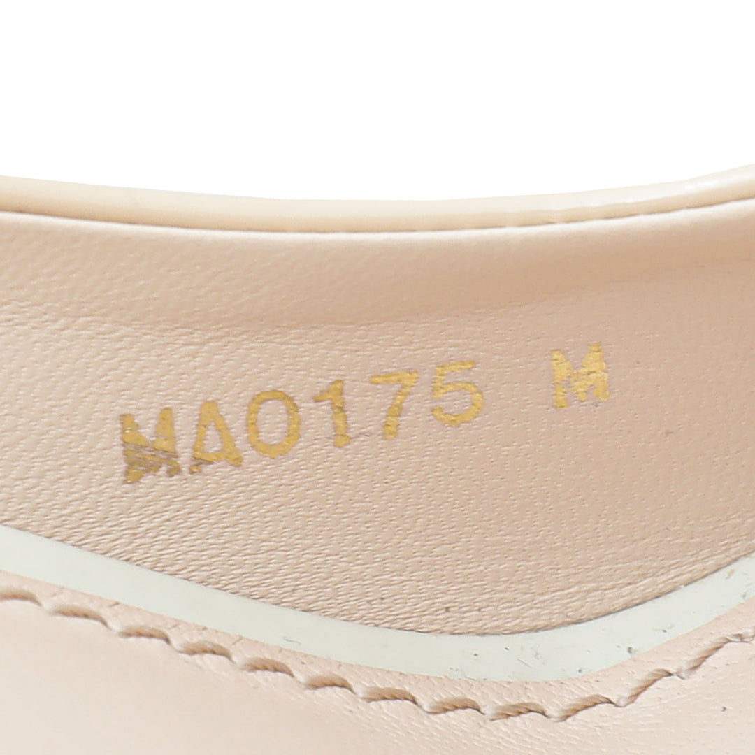 Louis Vuitton Nude Peep Toe Eyeline Platform Pumps 41