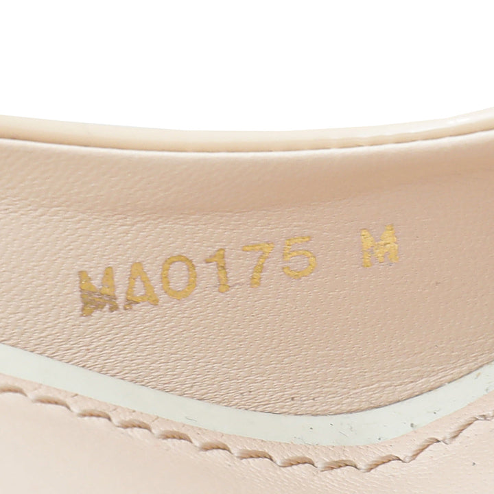 Louis Vuitton Nude Peep Toe Eyeline Platform Pumps 41