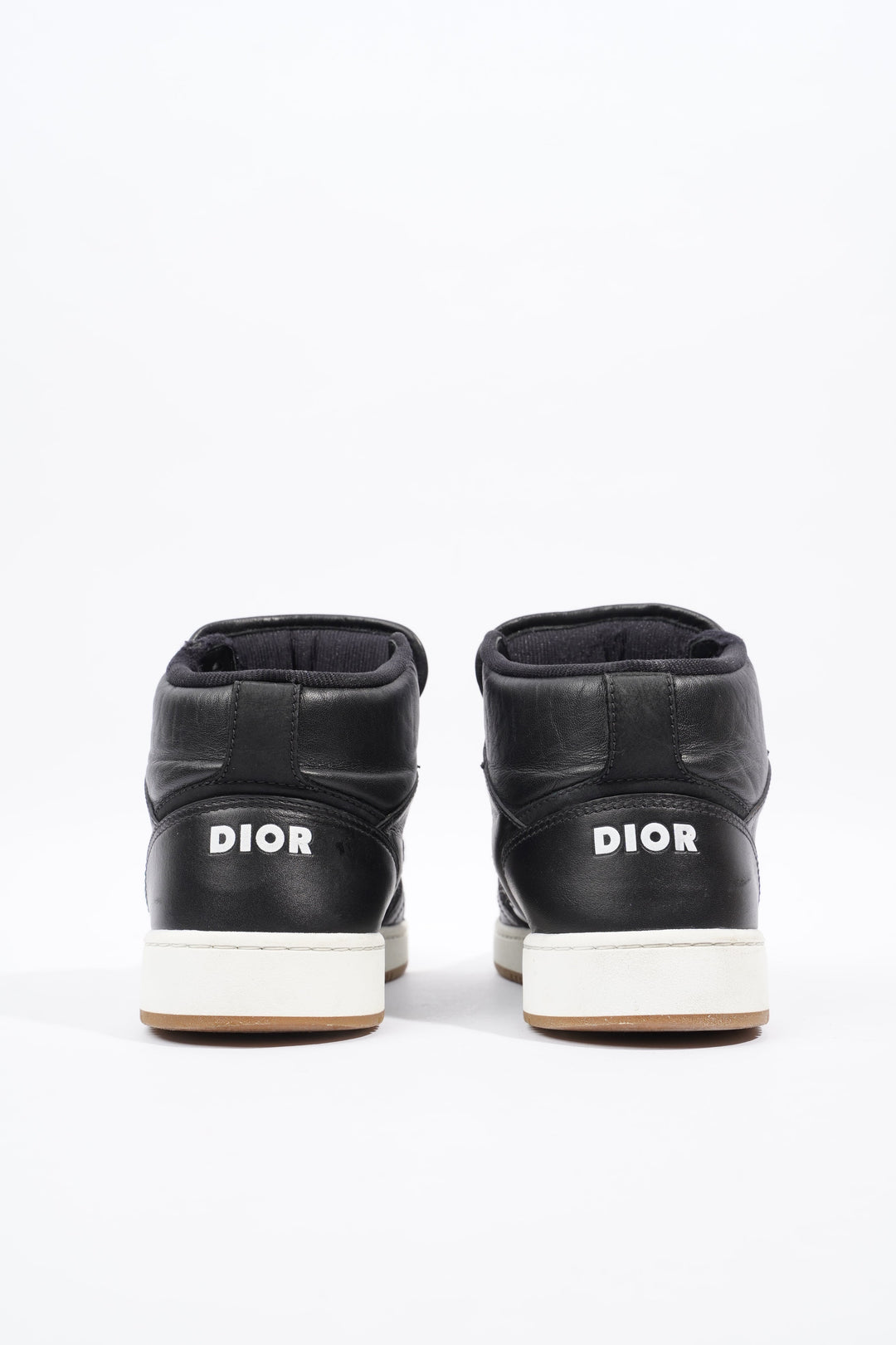 Christian Dior B27 Mid-top Black / White / Beige Oblique Leather EU 37 UK 4