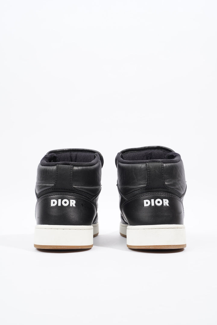 Christian Dior B27 Mid-top Black / White / Beige Oblique Leather EU 37 UK 4