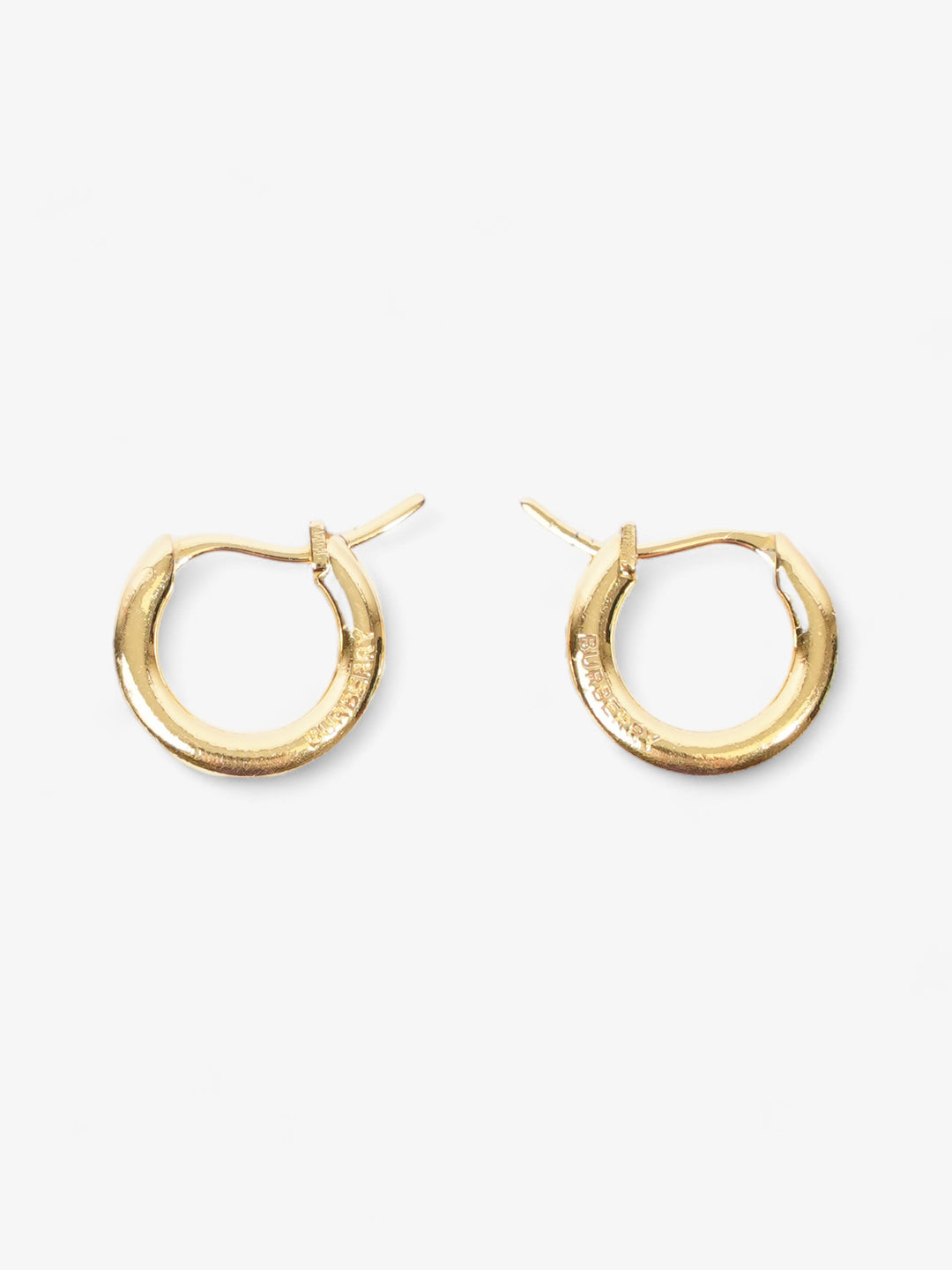 Burberry Hoop Earrings Gold Base Metal