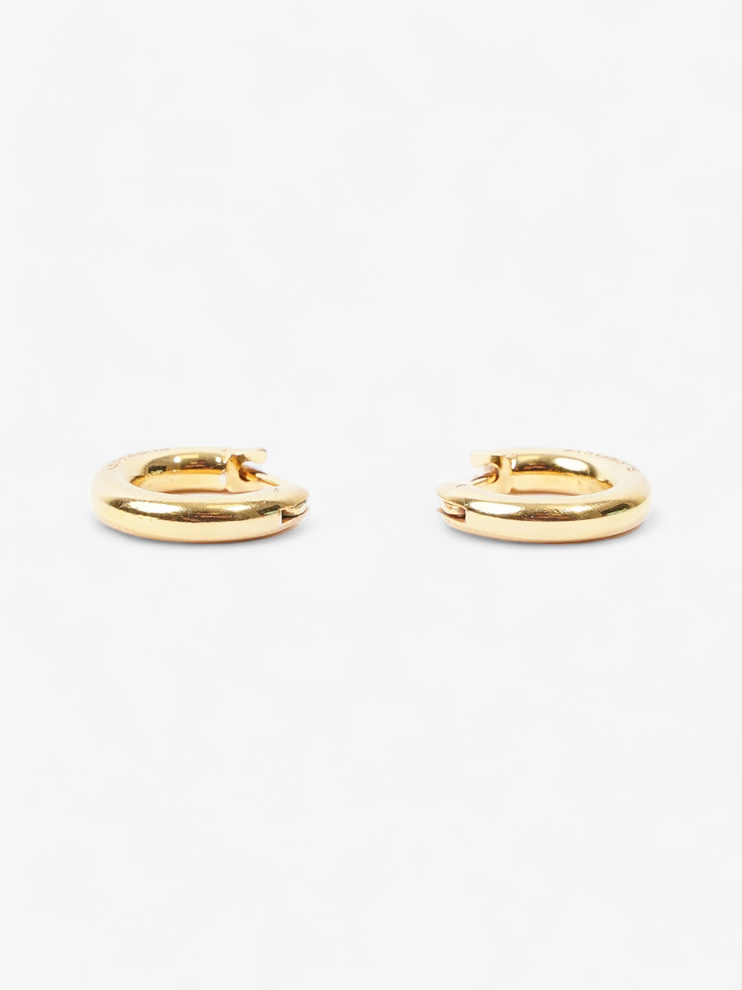Burberry Hoop Earrings Gold Base Metal