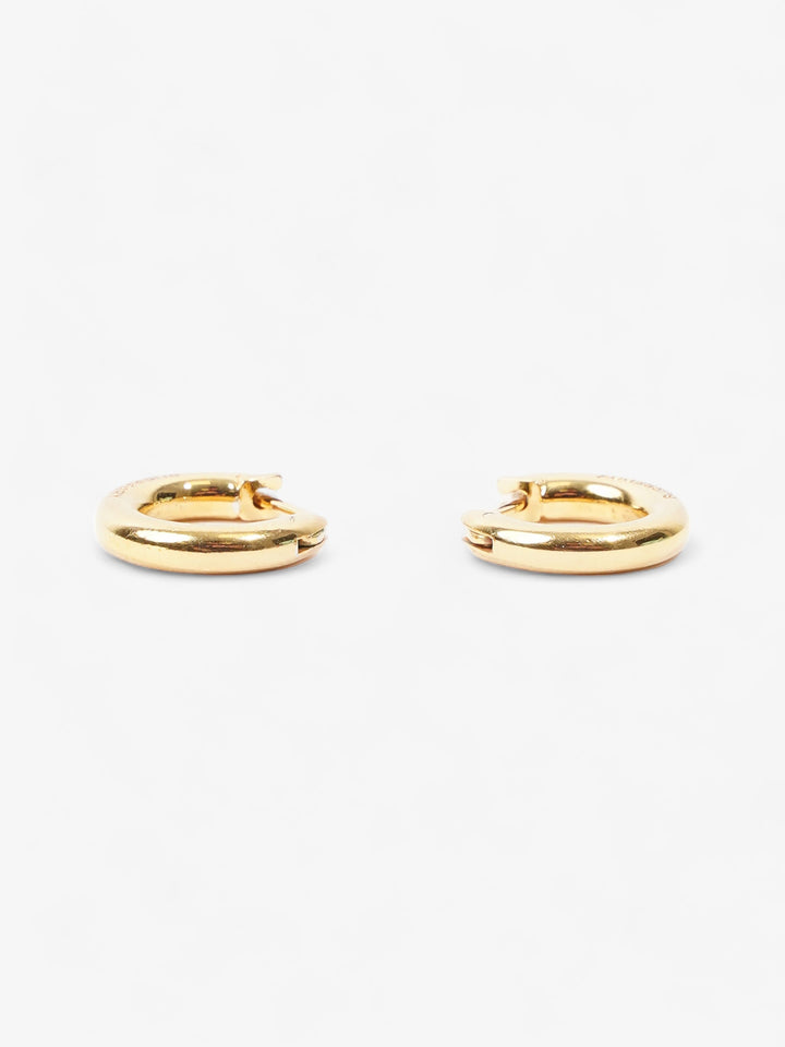 Burberry Hoop Earrings Gold Base Metal