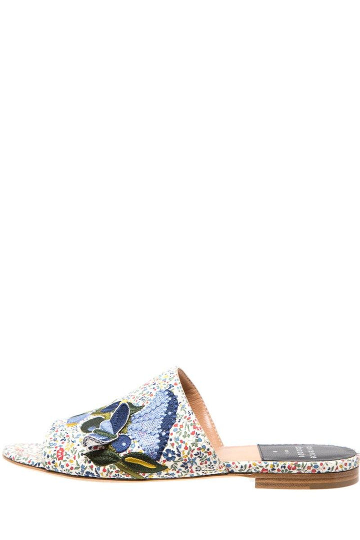 Laurence Dacade Floral Bagatelle Embellished Slides SZ 35