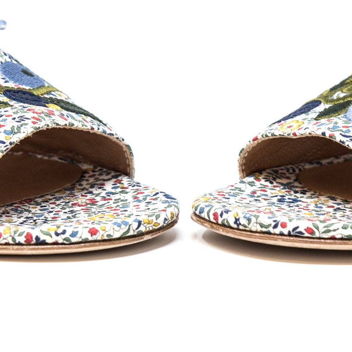 Laurence Dacade Floral Bagatelle Embellished Slides SZ 35
