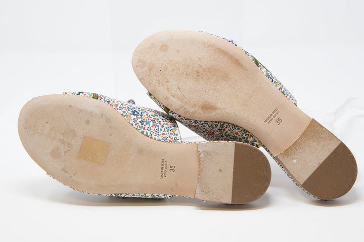 Laurence Dacade Floral Bagatelle Embellished Slides SZ 35