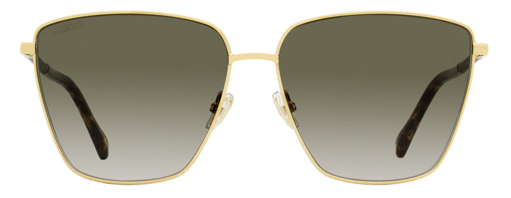 Jimmy Choo Square Lavi Sunglasses 06JHA Gold/Havana 60mm