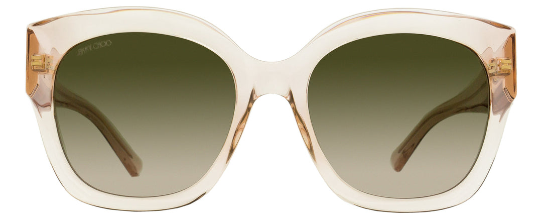 Jimmy Choo Square Sunglasses Leela FWMHA Nude 55mm