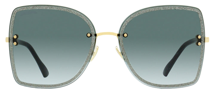Jimmy Choo Square Leti Sunglasses 2M29O Black/Gold 62mm