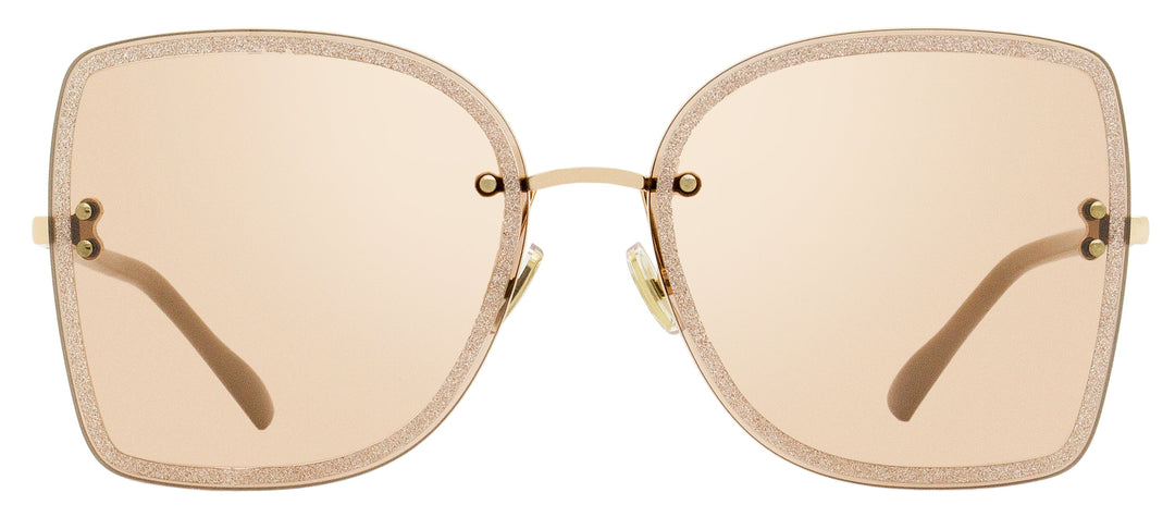 Jimmy Choo Square Leti Sunglasses FIB2S Nude/Gold 62mm