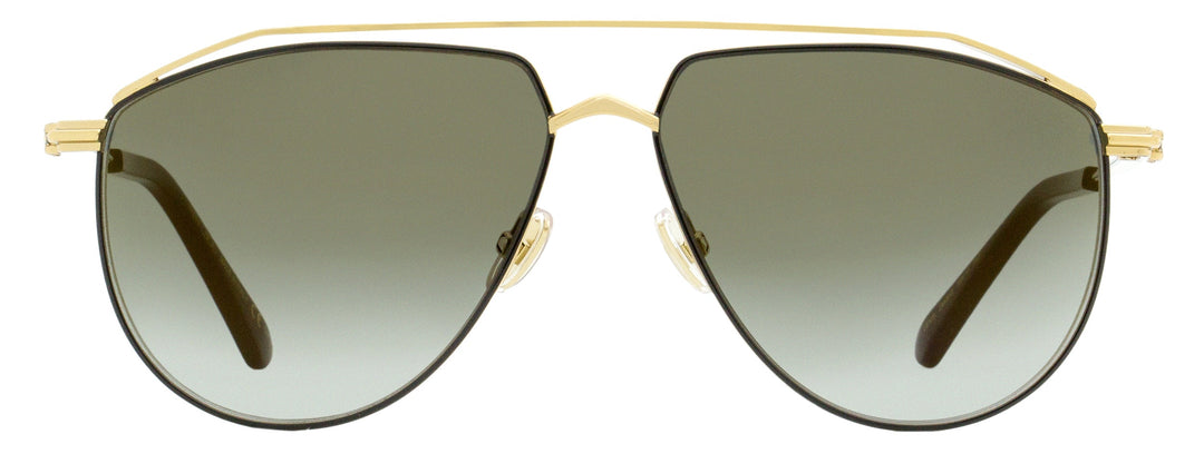 Jimmy Choo Aviator Sunglasses Lex/S 2M2FQ Black/Gold 59mm