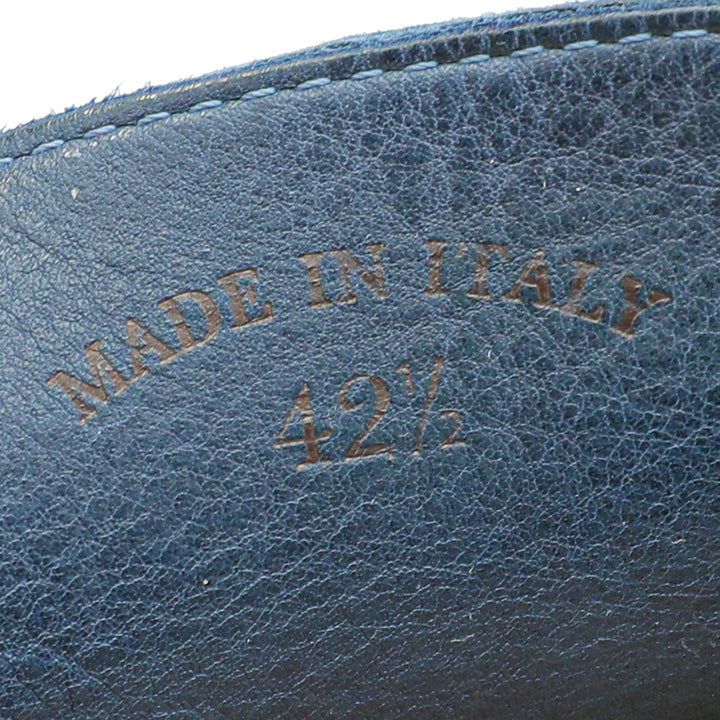 Loro Piana Racing Blue Summer Walk Loafers 42.5