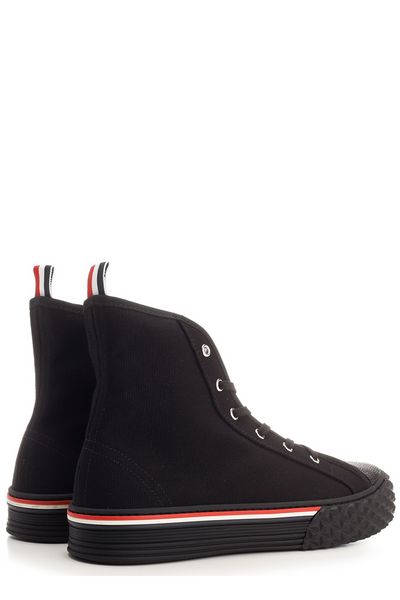 STRIPED RAFFIA SNEAKERS