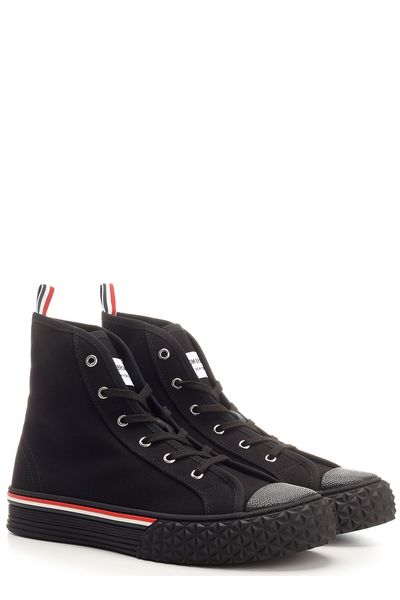 STRIPED RAFFIA SNEAKERS