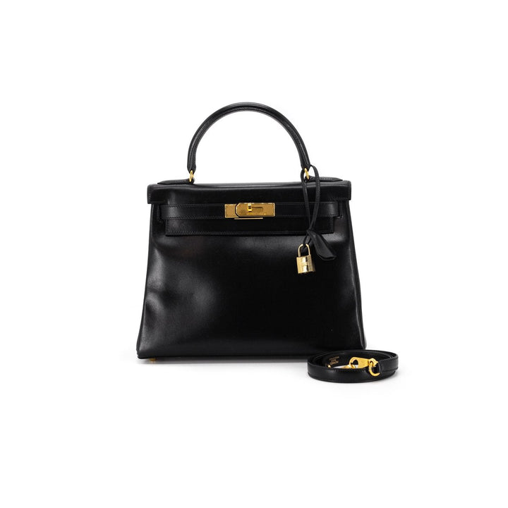 Top quality Hermes Kelly 28 Black - [A] Stamp