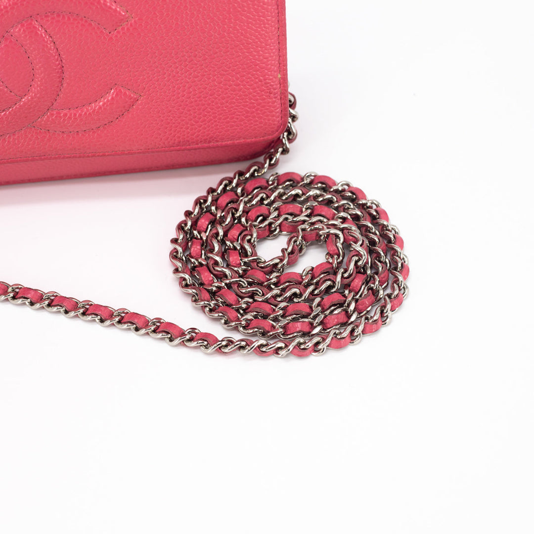 5/7 DOTD- Top Quality Chanel Caviar Coco Wallet On Chain Pink