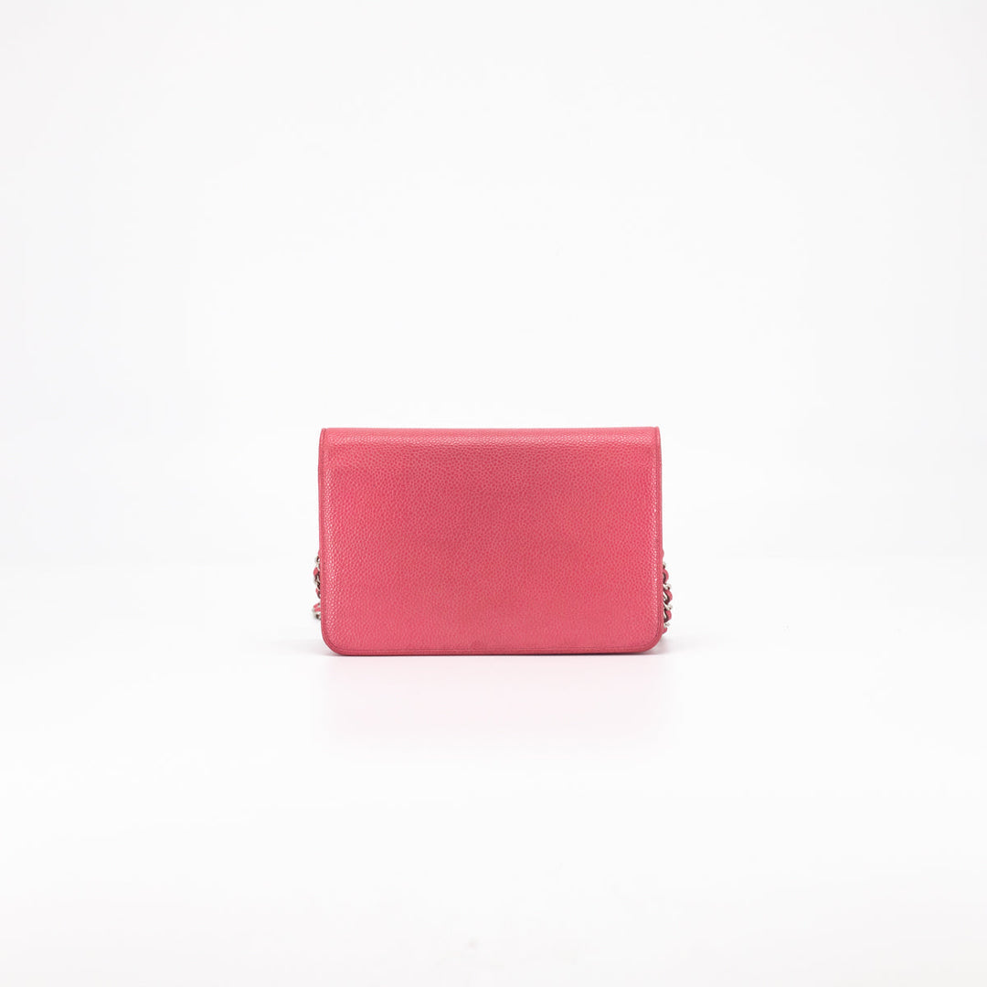 5/7 DOTD- Top Quality Chanel Caviar Coco Wallet On Chain Pink