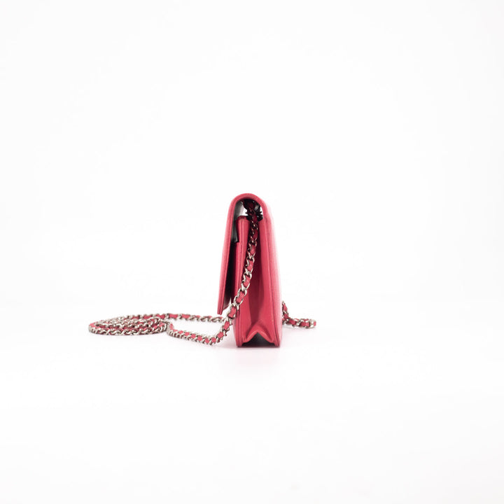 5/7 DOTD- Top Quality Chanel Caviar Coco Wallet On Chain Pink