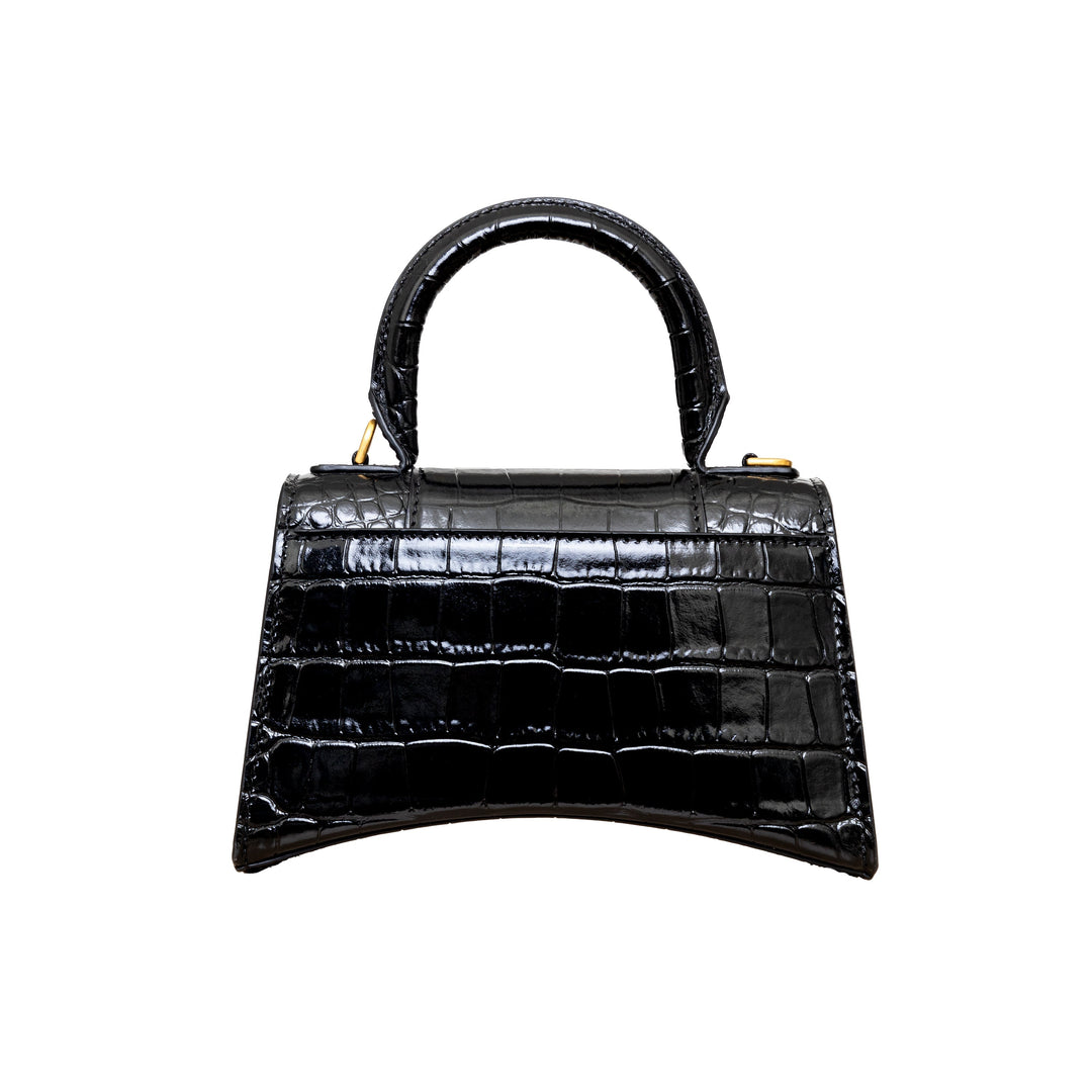 Top Quality Balenciaga Top Quality Balenciaga Crocodile Embossed Hourglass XS Bag