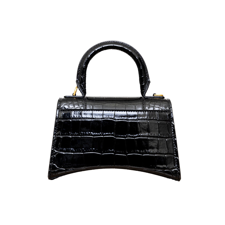 Top Quality Balenciaga Top Quality Balenciaga Crocodile Embossed Hourglass XS Bag