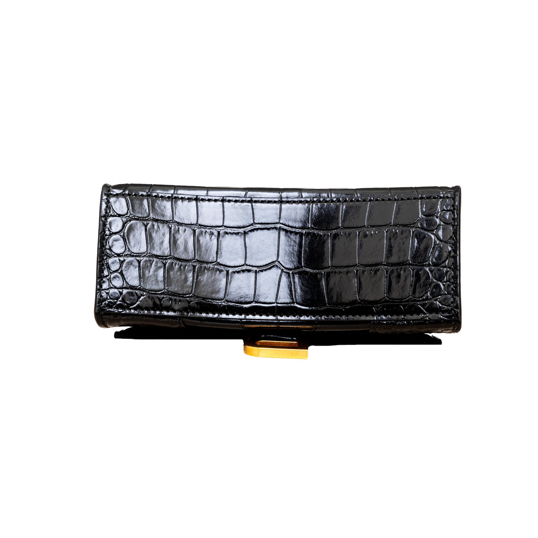 Top Quality Balenciaga Top Quality Balenciaga Crocodile Embossed Hourglass XS Bag