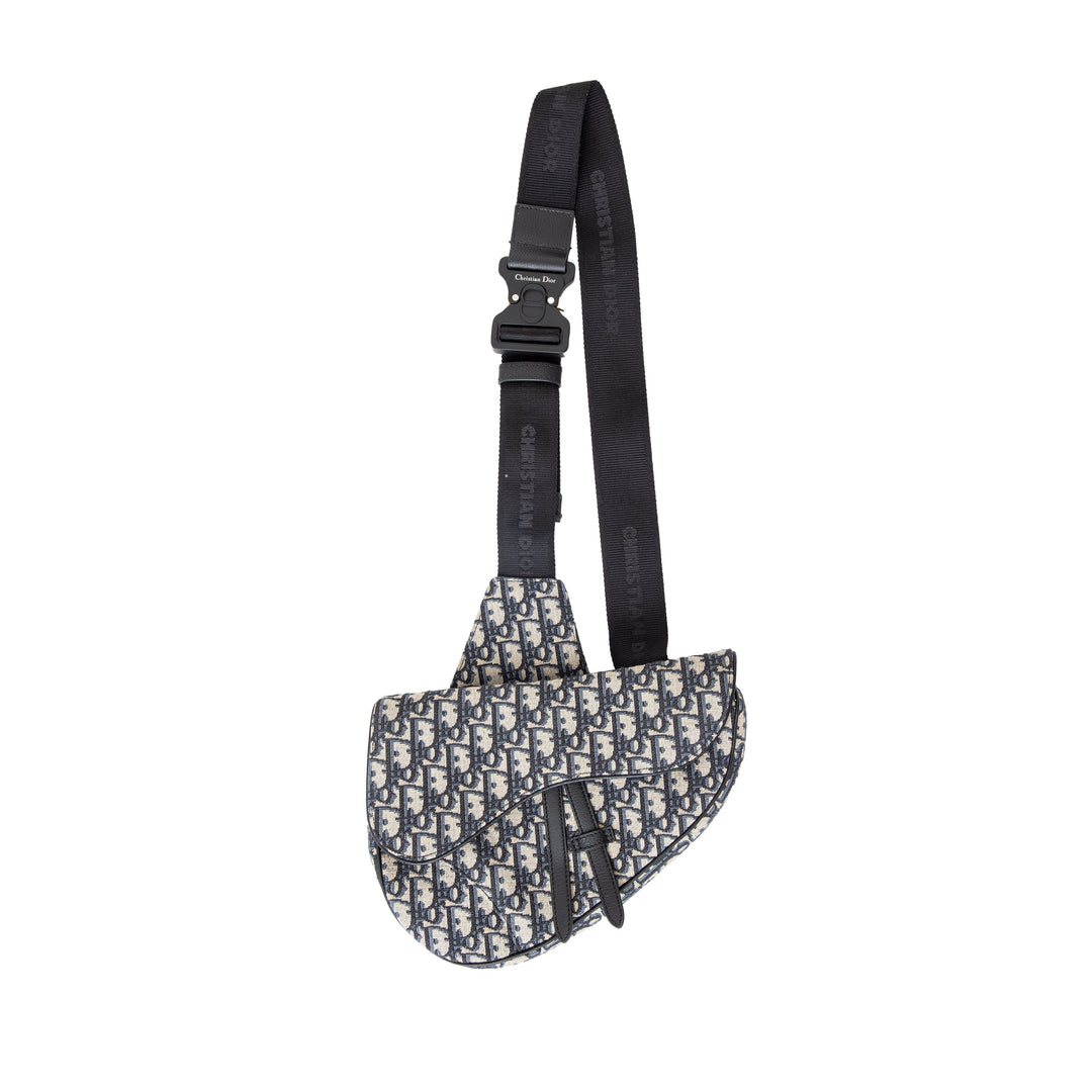 Dior Dior Oblique Jacquard Saddle Bag