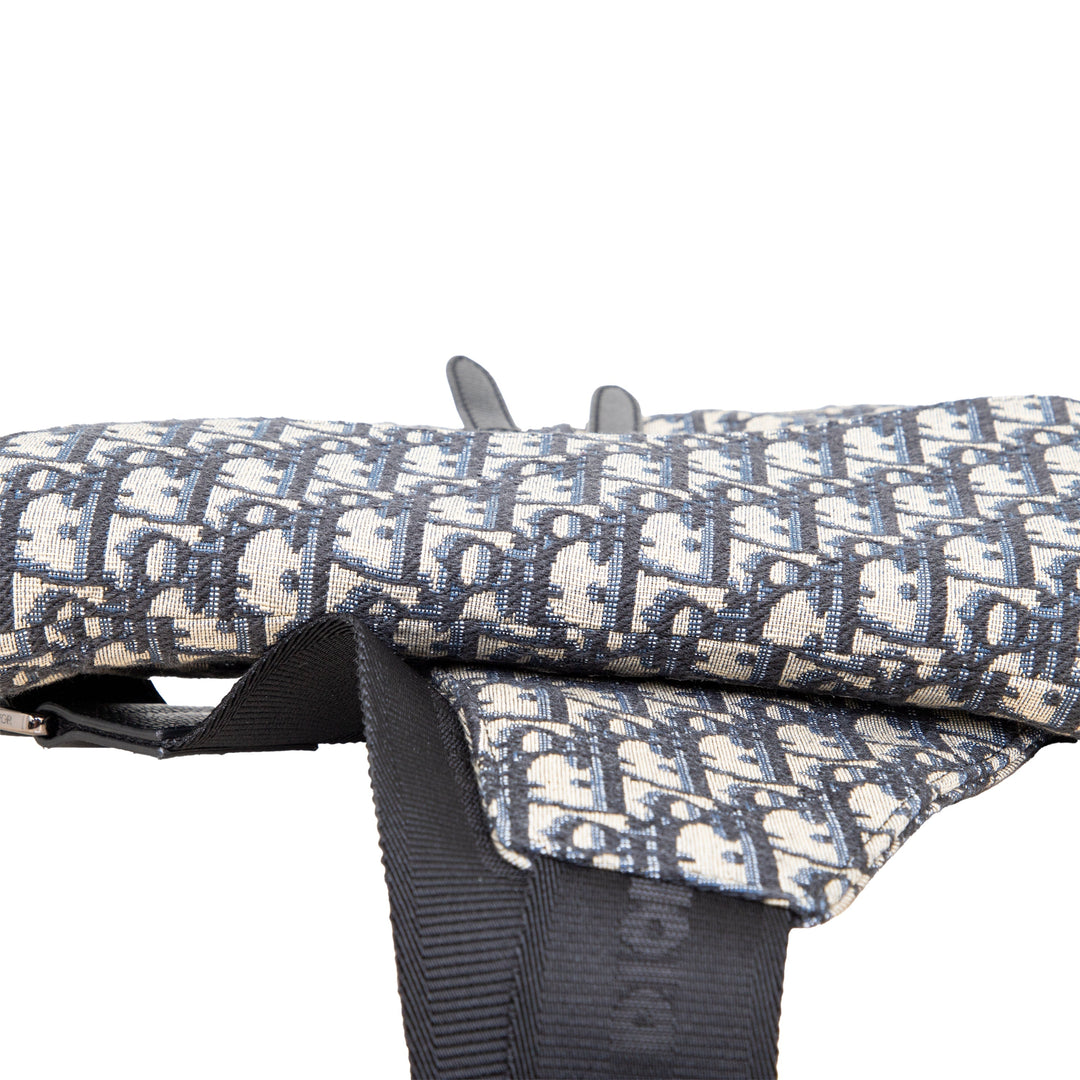 Dior Dior Oblique Jacquard Saddle Bag