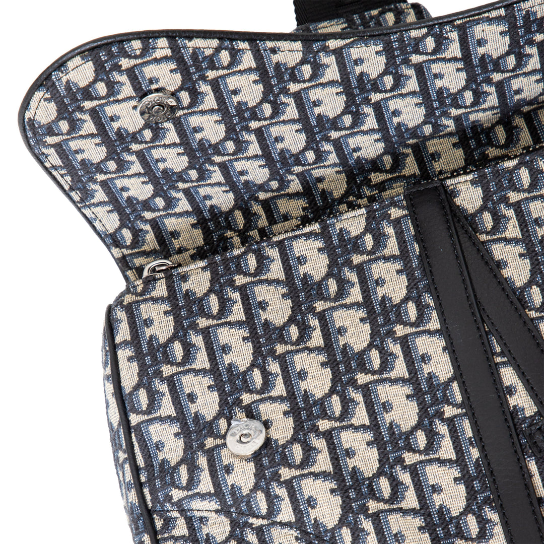 Dior Dior Oblique Jacquard Saddle Bag